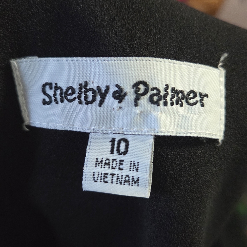 Shelby & Palmer Black Midi Dress with Bow Accent - Picture 6 of 7